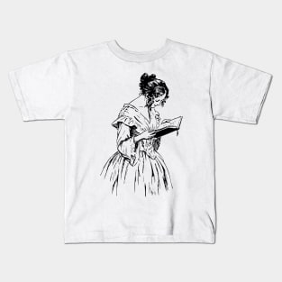 Reading Girl Kids T-Shirt